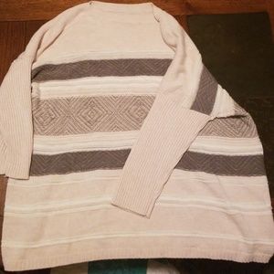 Women's cream striped sweater